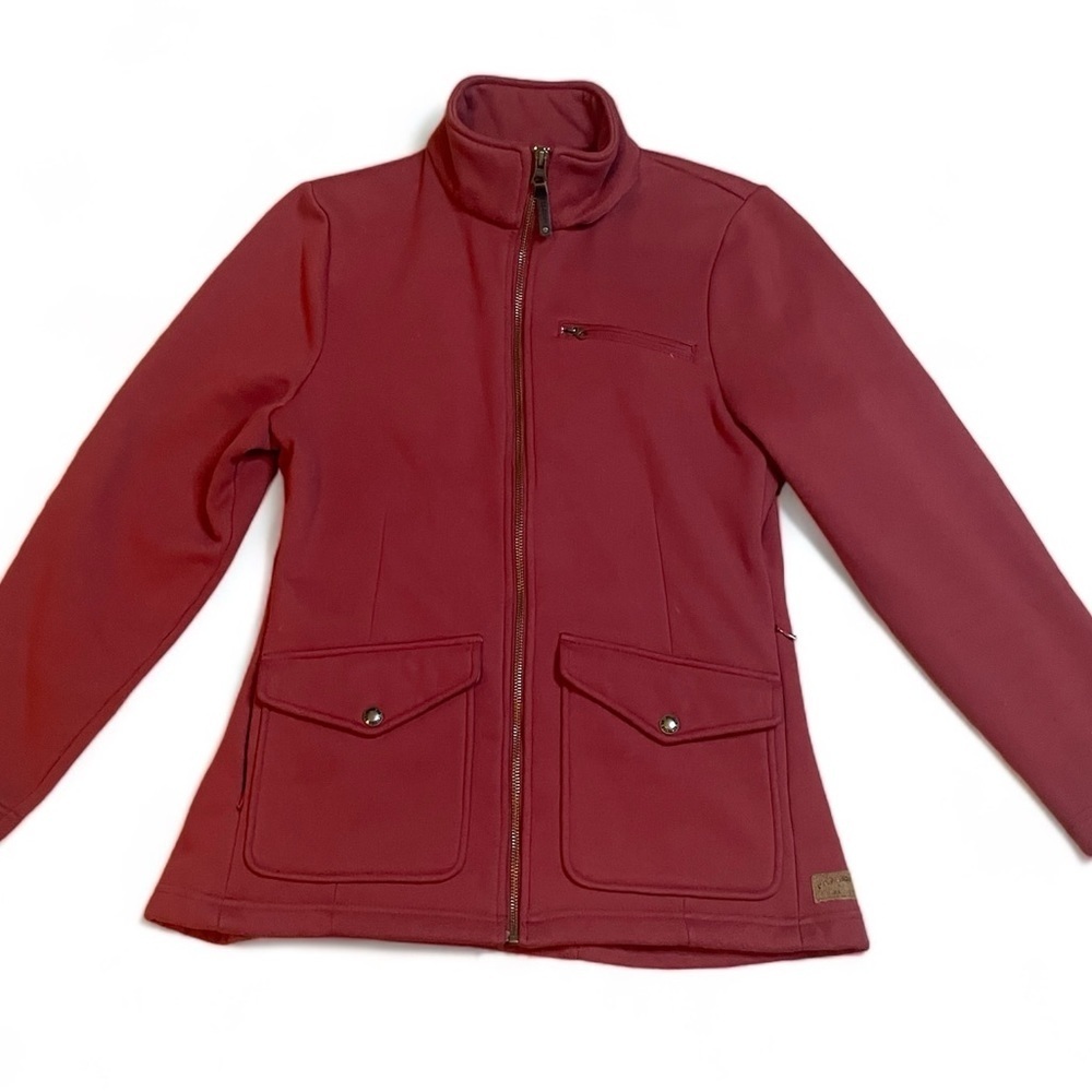 C.C. FILSON CO‎ Burnt Red Jacket Coat Woman’s Small Warm Stylish Zipper Fleece